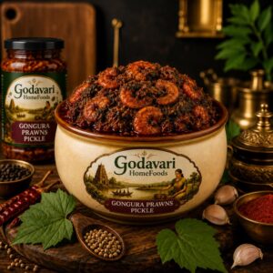 Gongura Prawns Pickle